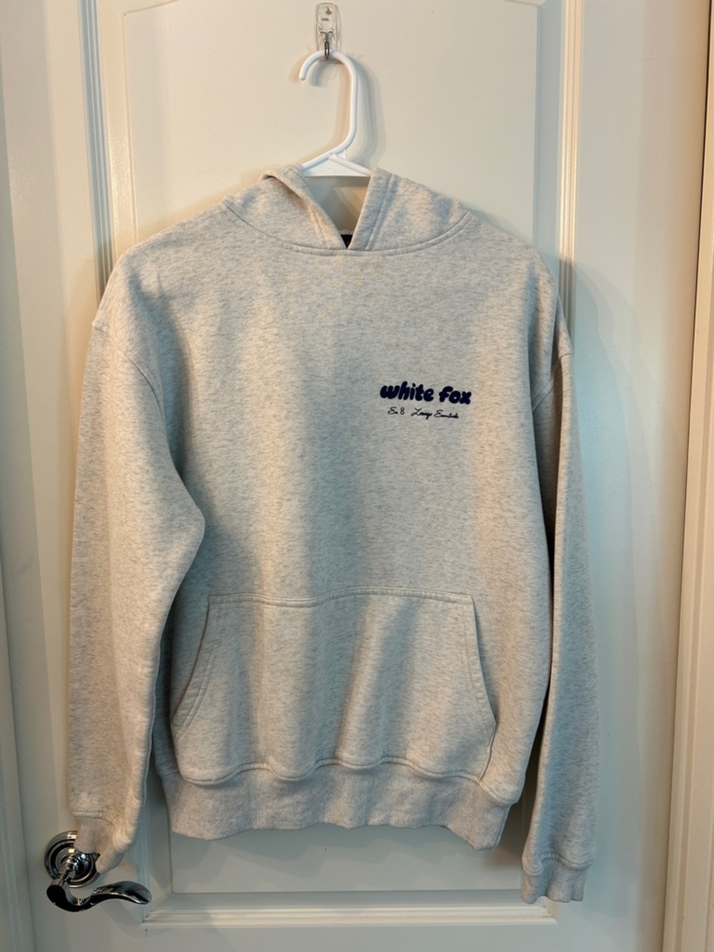 White fox Light Gray Hoodie - Womens size xxs - xs
